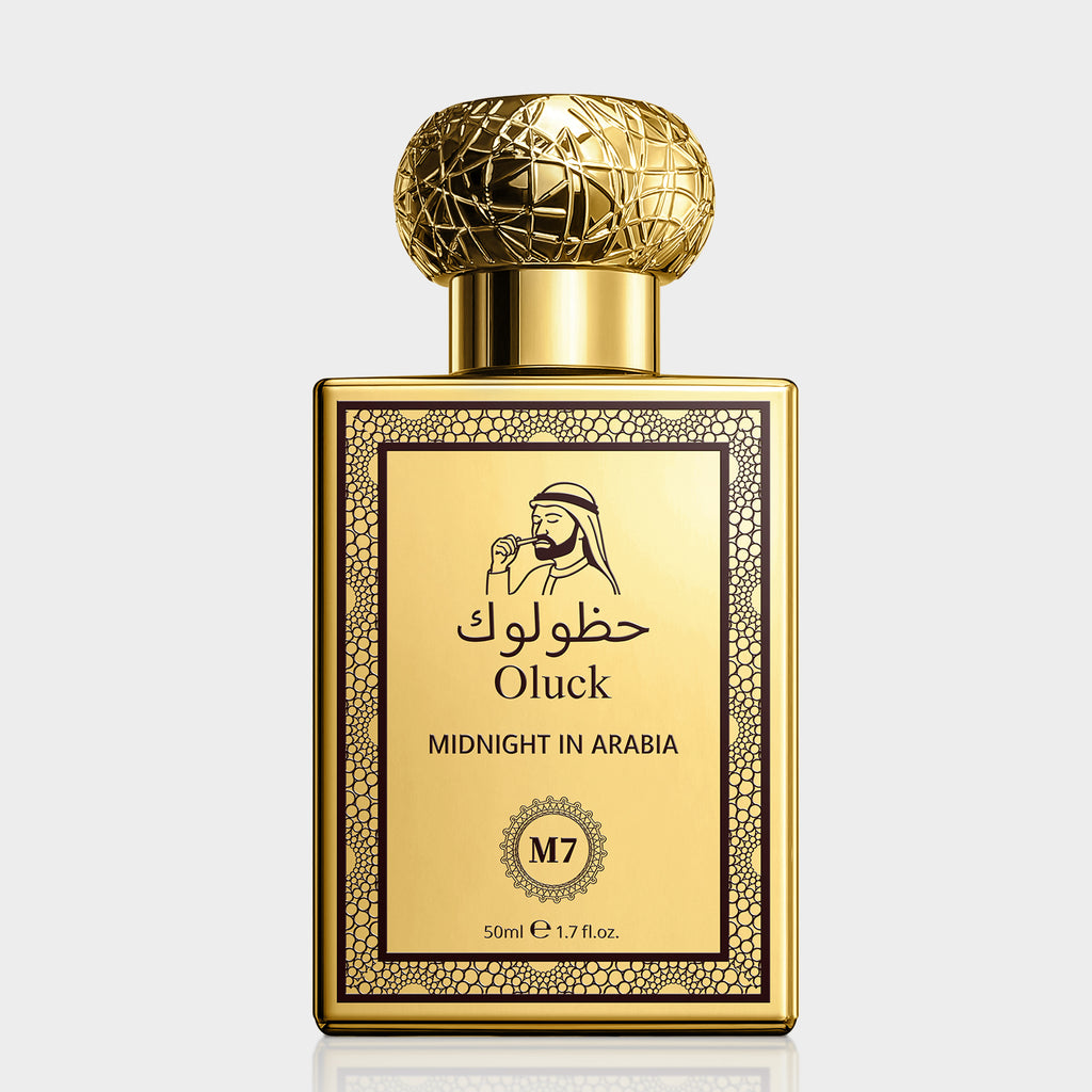 Oluck Perfume M7 (Midnight in Arabia) Cologne for Women & Men, Lemon Pineapple Nutmeg Cedarwood Vanilla Notes, Middle Eastern Fragrance