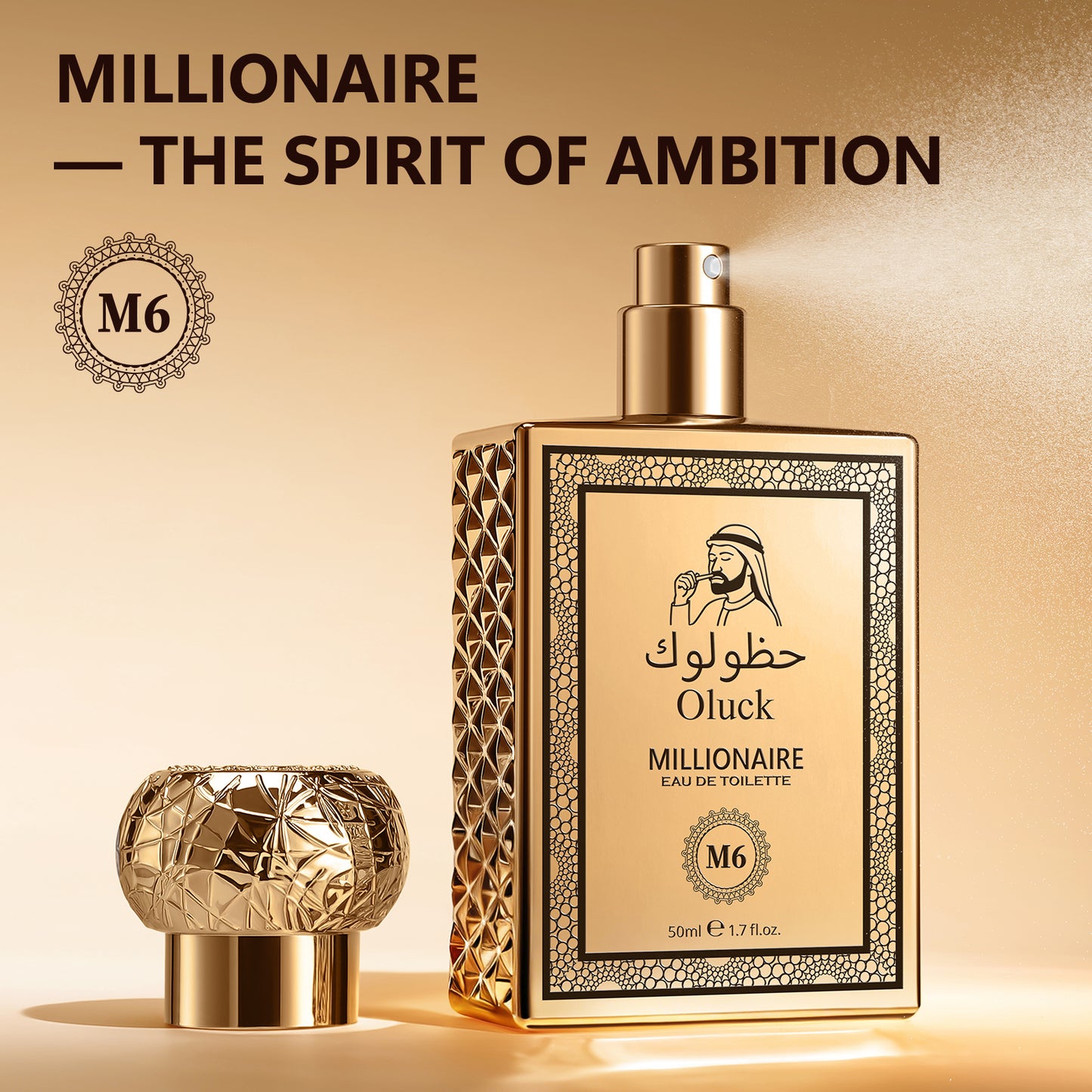Oluck Perfume M6 (Millionaire) Cologne for Women & Men, Bergamot Pineapple Blackcurrant Patchouli Musk Notes, Luxury Fruity Woody Fragrance