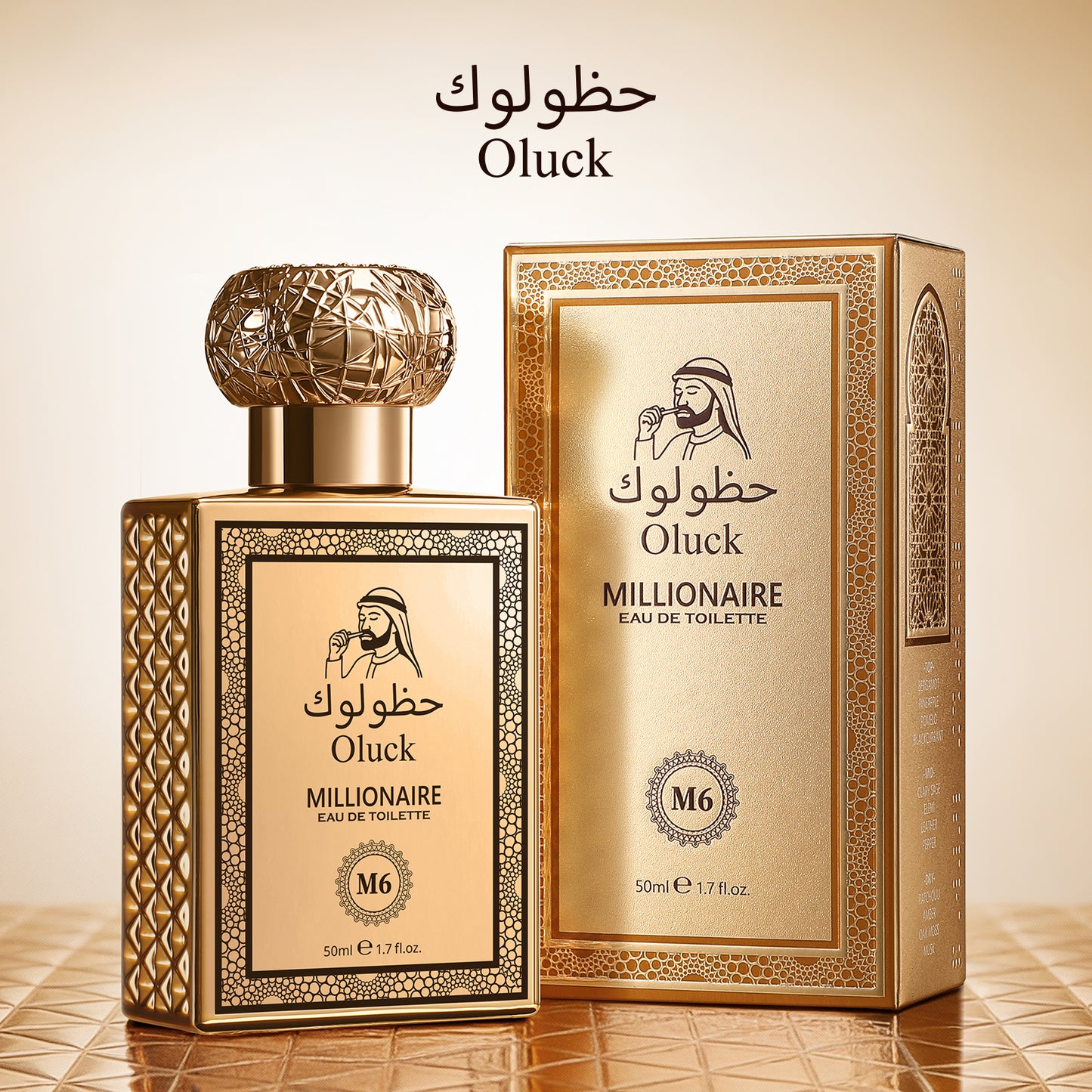 Oluck Perfume M6 (Millionaire) Cologne for Women & Men, Bergamot Pineapple Blackcurrant Patchouli Musk Notes, Luxury Fruity Woody Fragrance